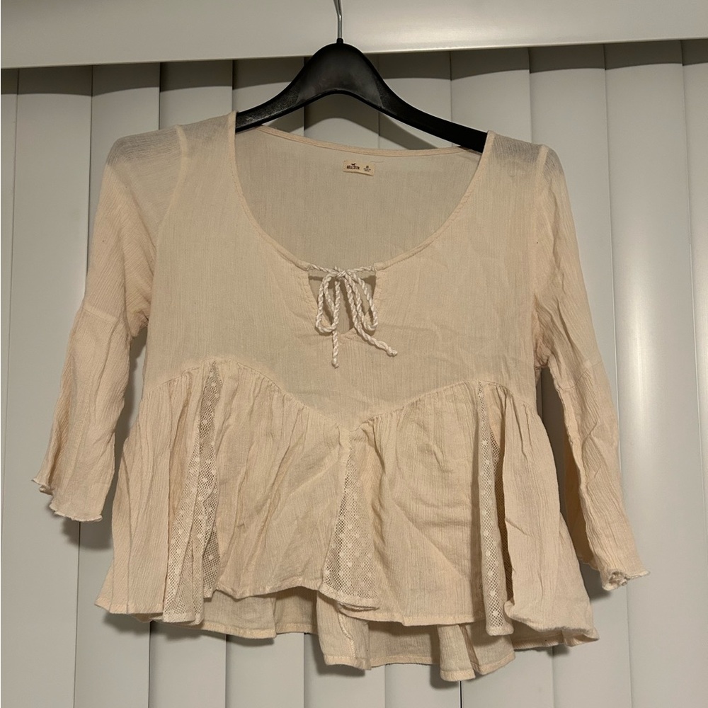 SOLD!!! Hollister Cream Blouse